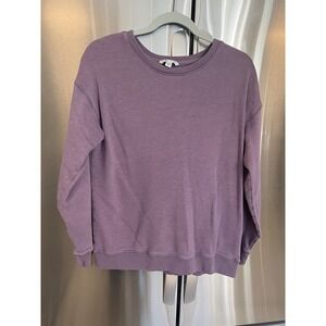 American Eagle Sweatshirt Women's Small Purple Crewneck Pullover Casual